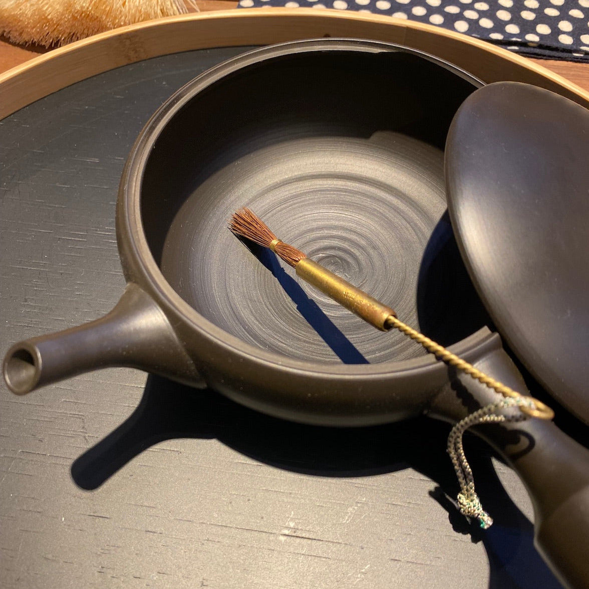 Teesieb-Bürste aus Messing und Hanfpalme | Azmaya | Handmade in Japan