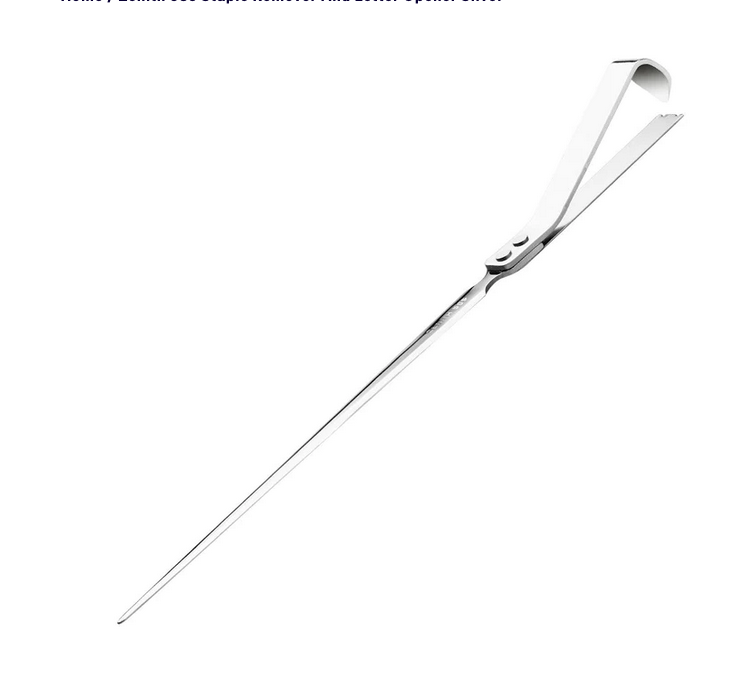 Brieföffner & Heftklammerentferner Zenith 585 Stahl | silber | Made in Italy