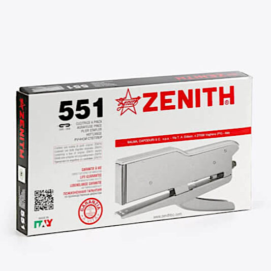 Zenith Handhefter 551 aus Metall | Aluminium Metallic | Made in Italy
