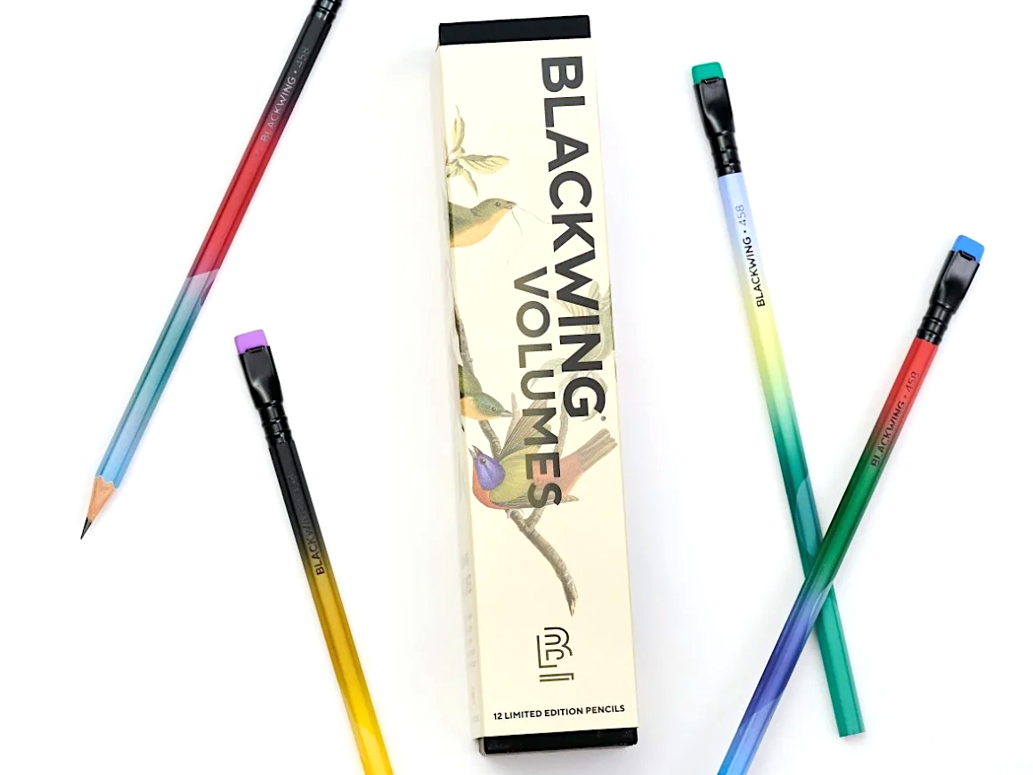 Blackwing Volume 458 Birding Limited Edition – 12 Bleistifte mit vier von nordamerikanischen Vogelarten inspirierten Designs.