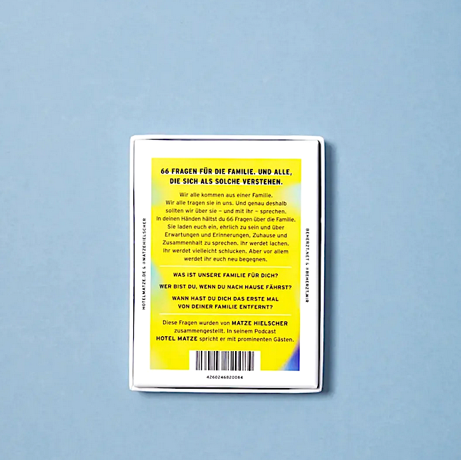 FAMILIE – 66 Fragen über Nähe, Erinnerungen und Zusammenhalt