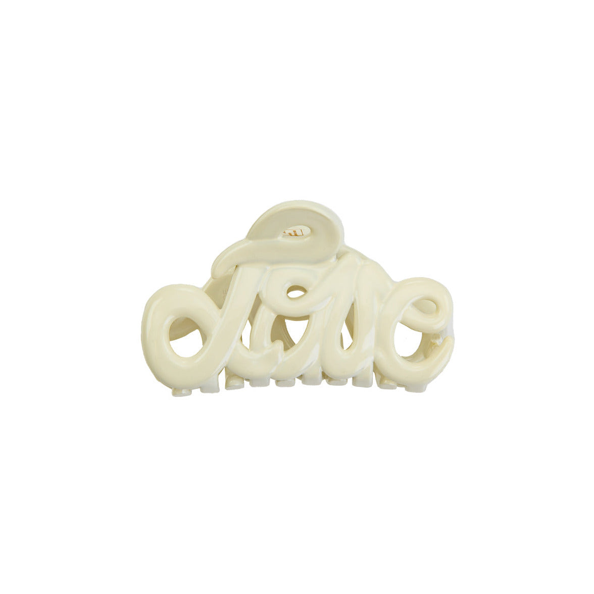 Haarklammer Love aus Acetat | ivory | Bon Dep | Made in France