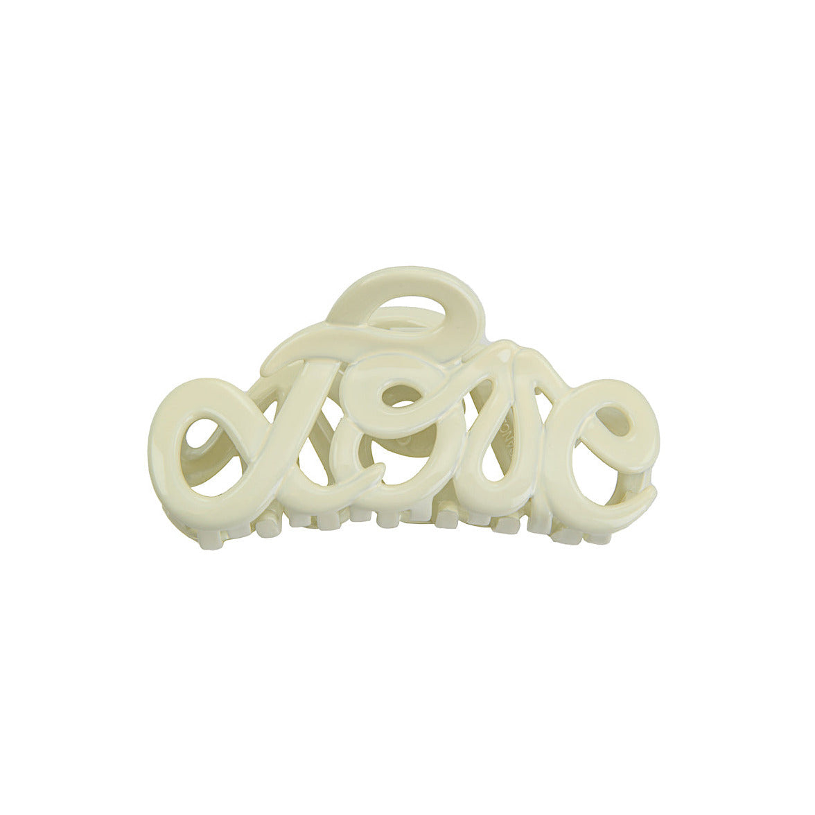Haarklammer Love aus Acetat | ivory | Bon Dep | Made in France