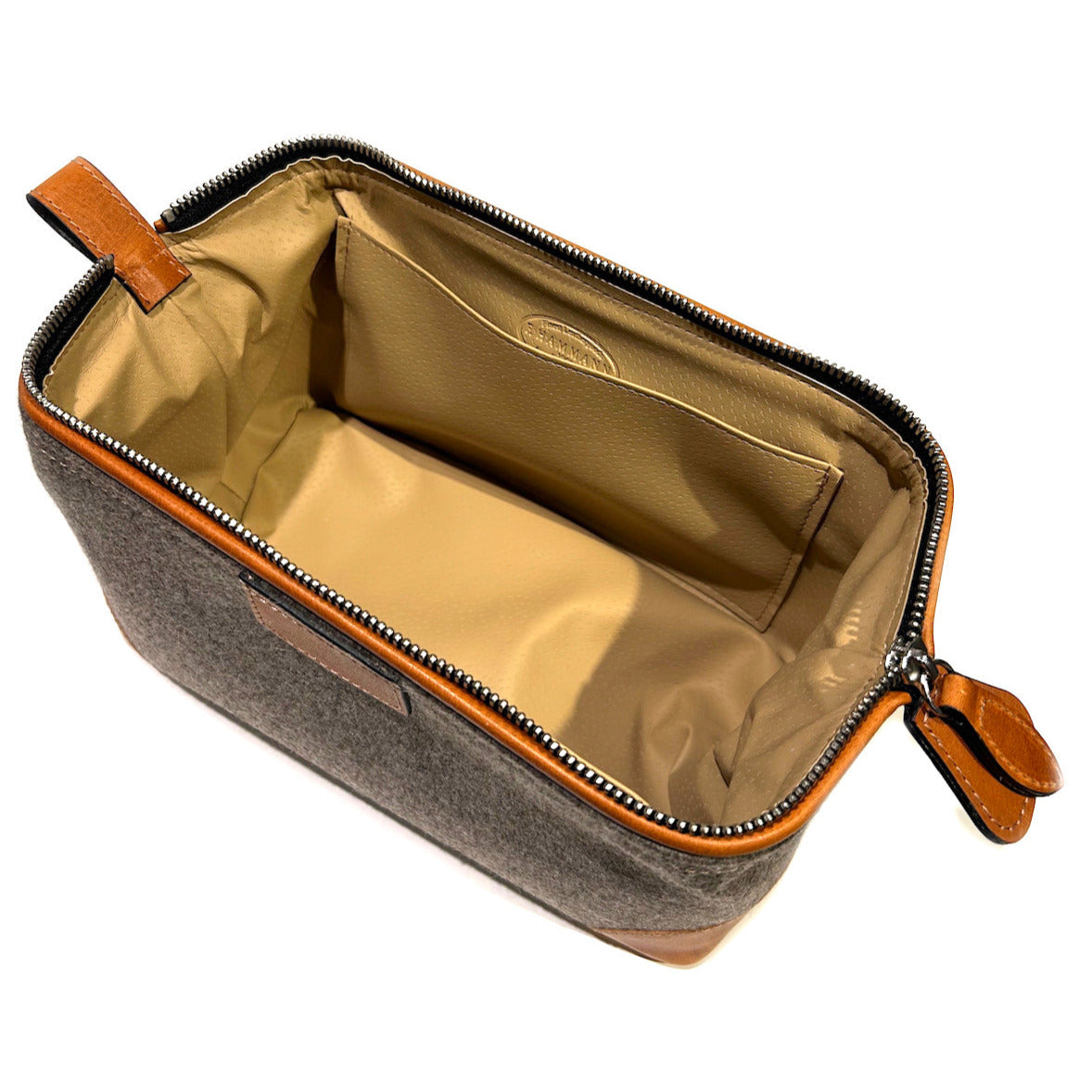 Necessaire aus Leder und Loden | F. Hammann | Handmade in Germany