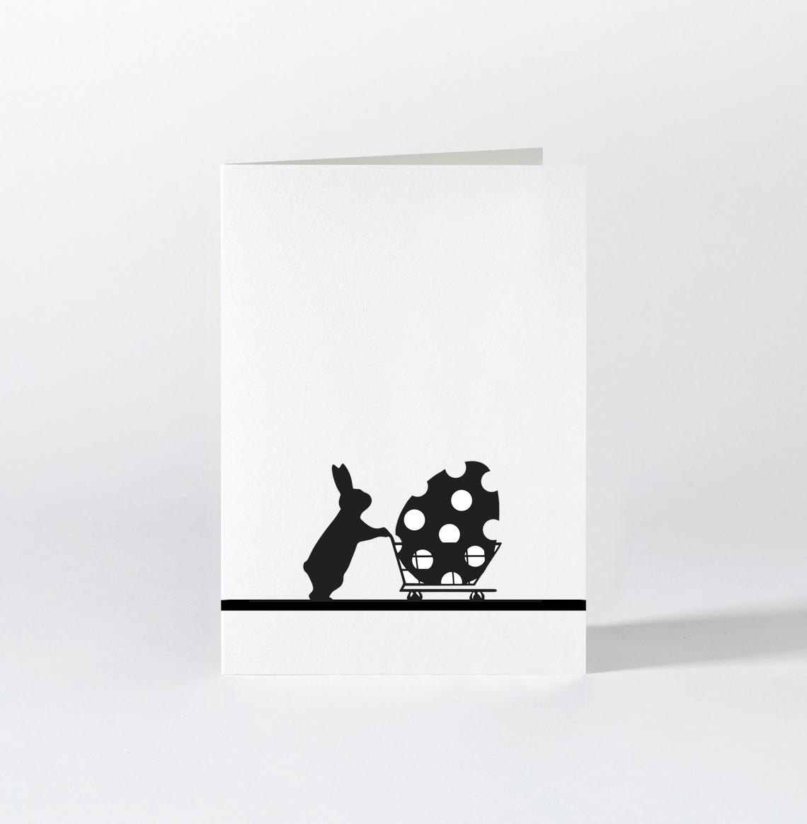 Grusskarte mit Kuvert Ostern Rabbit | HAM | handmade in England