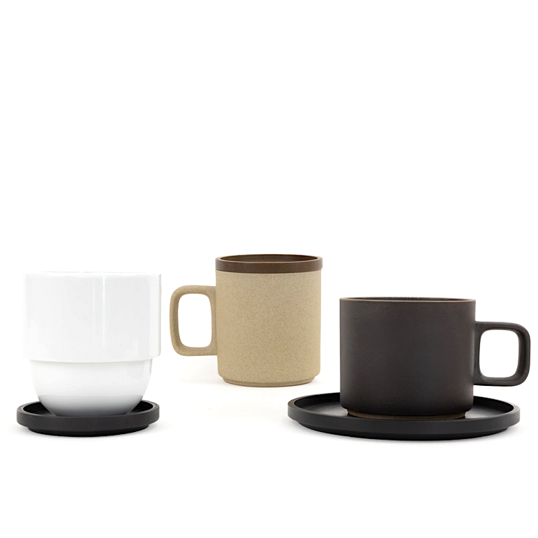 Serviertabletts- und Untersetzer schwarz aus Richlite | HASAMI PORCELAIN | Made in Japan