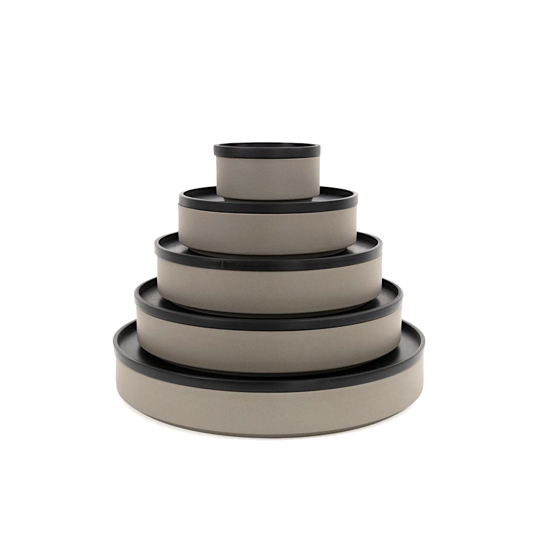 Serviertabletts- und Untersetzer schwarz aus Richlite | HASAMI PORCELAIN | Made in Japan