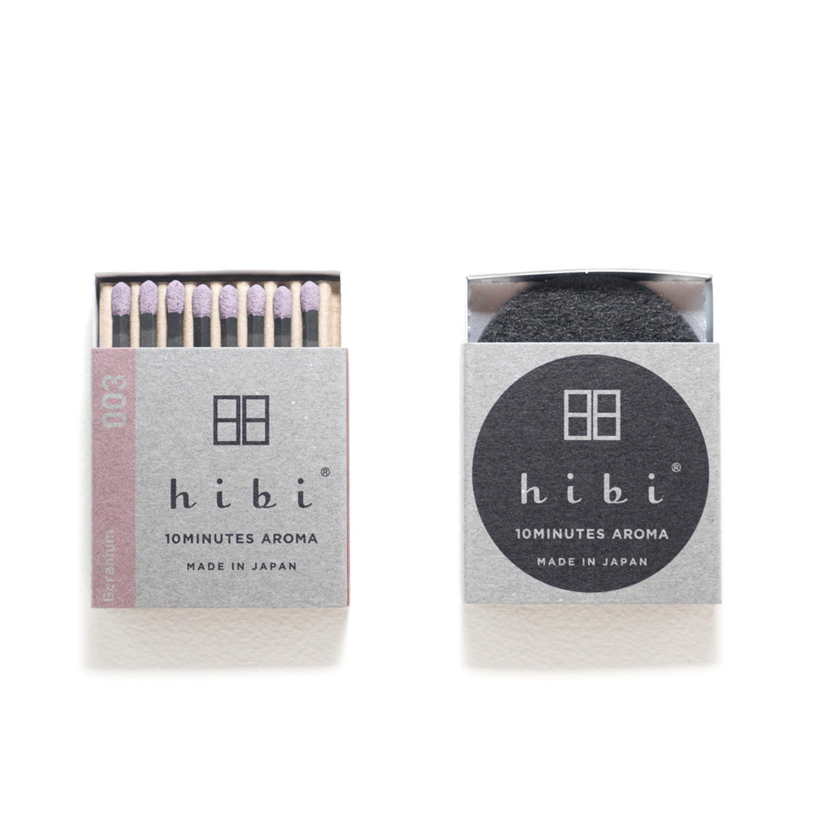 Räucherstäbchen Geranium | HIBI 10MINUTES AROMA | Japan Made