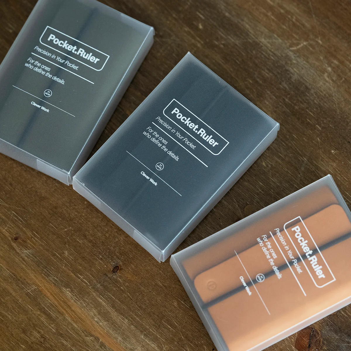 HMM Pocket Ruler – sechs Design-Messwerkzeuge im Überblick: Schriftgrösse, Zeilenhöhe, Linienstärke, Winkel, Eckenradius und Zentimeter-Lineal.