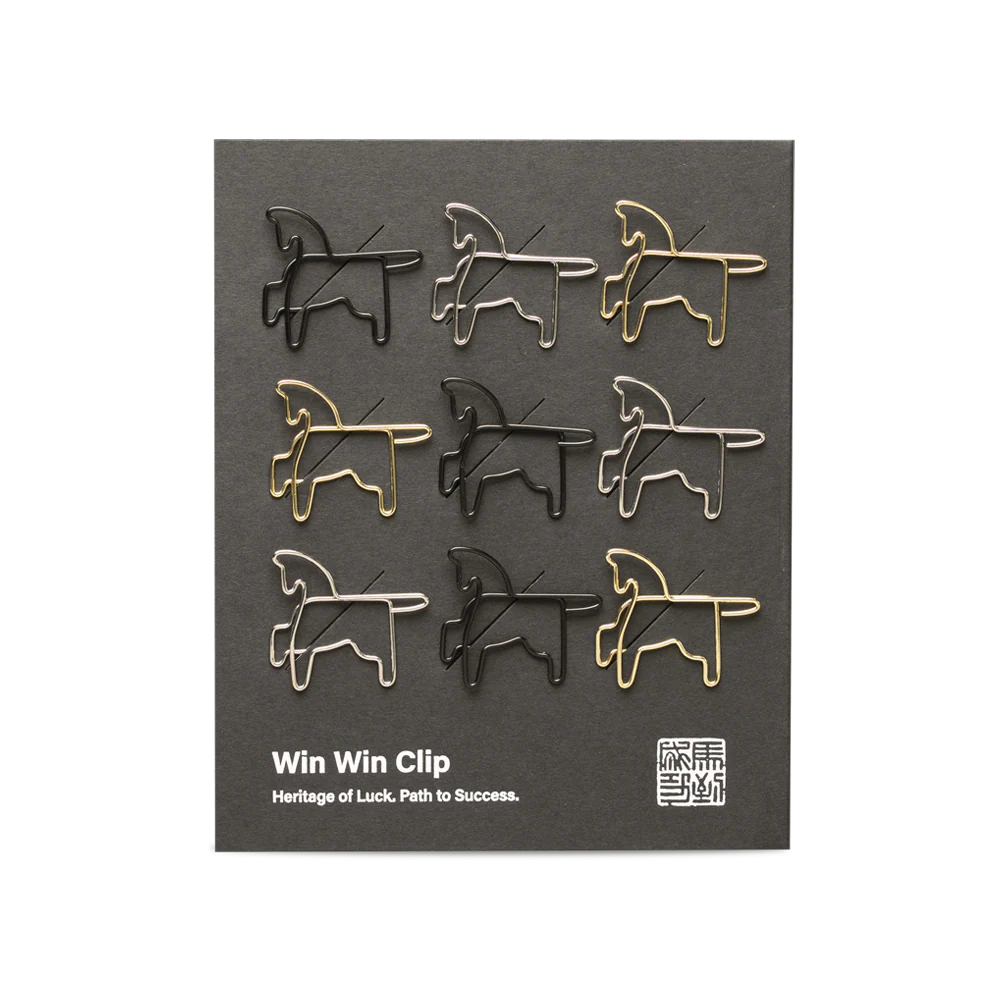 Clip Set Pferd 9 Stück – Win Win Clips für Küche & Büro