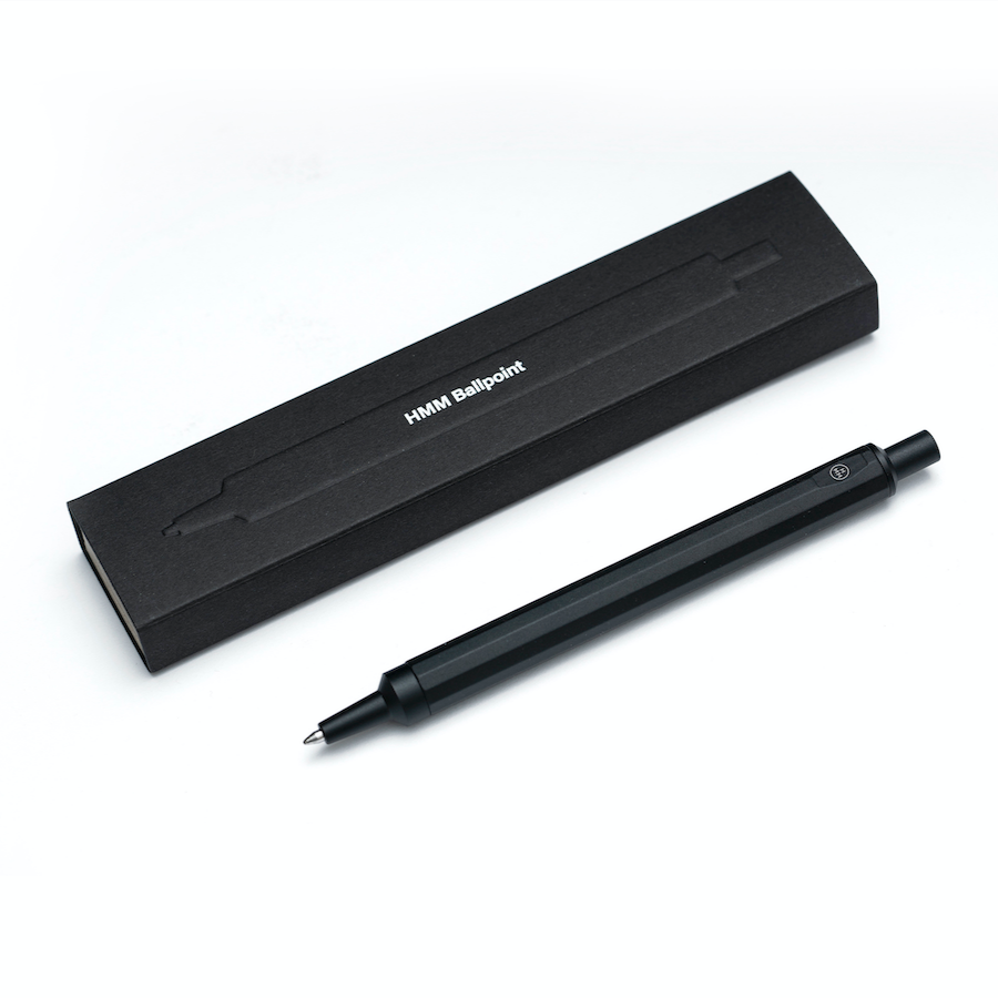 Kugelschreiber aus Aluminium schwarz | HMM | Made in Taiwan
