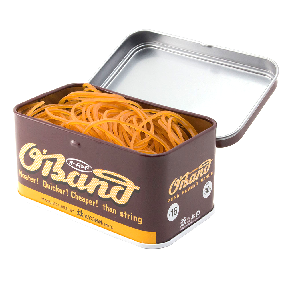 Elastische Gummibänder Oband | 60 x 1.1 mm 30 g | Berstein 16 | Made in Japan