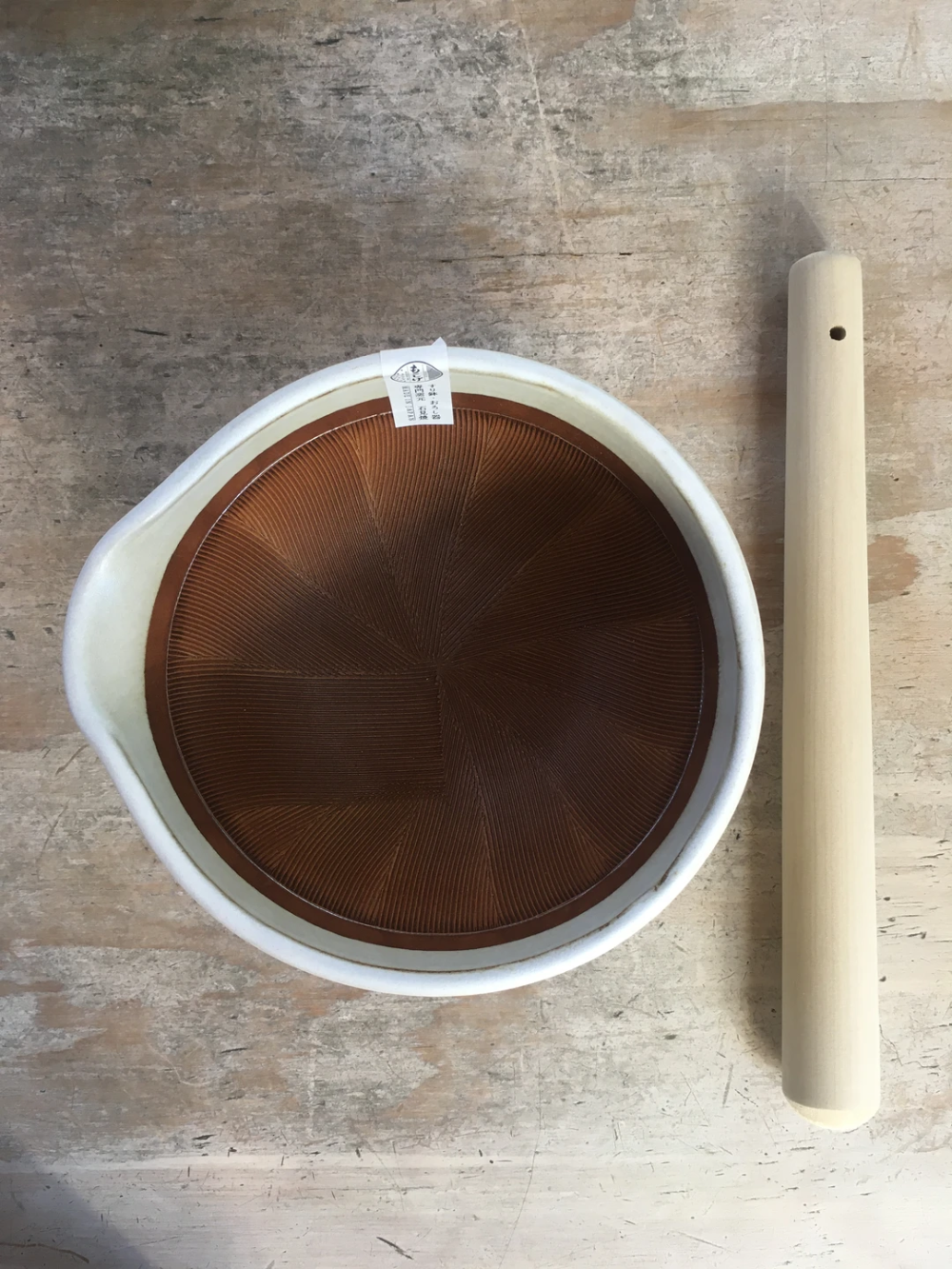 Japanischer Suribachi Mörser – Perfekt für Kräuter, Gewürze & Dips