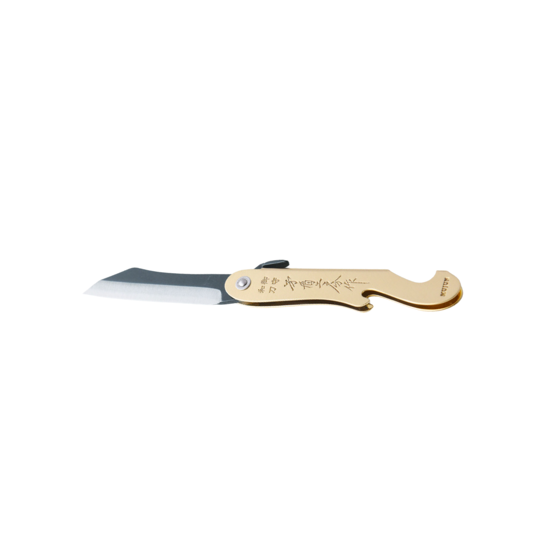 Folding Knife Pocket Knife-Fuji Higo Brass | Mujun | Handmade in Japan