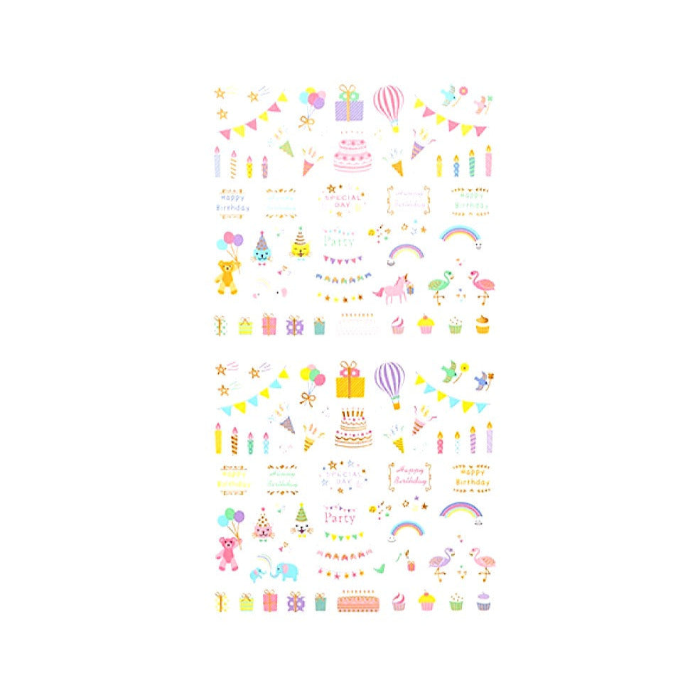 Ministicker-Set Celebration für Planer | MIDORI | Made in Japan