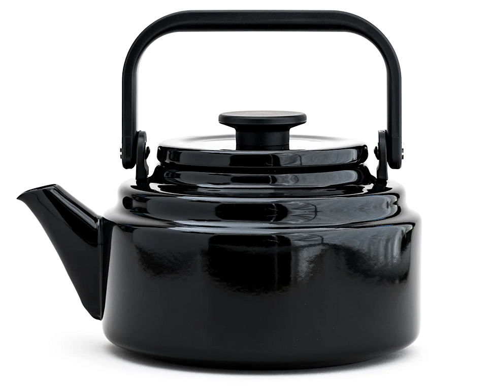 Wasserkocher aus Emaille 2.0 l | schwarz | Noda Horo | Made in Japan