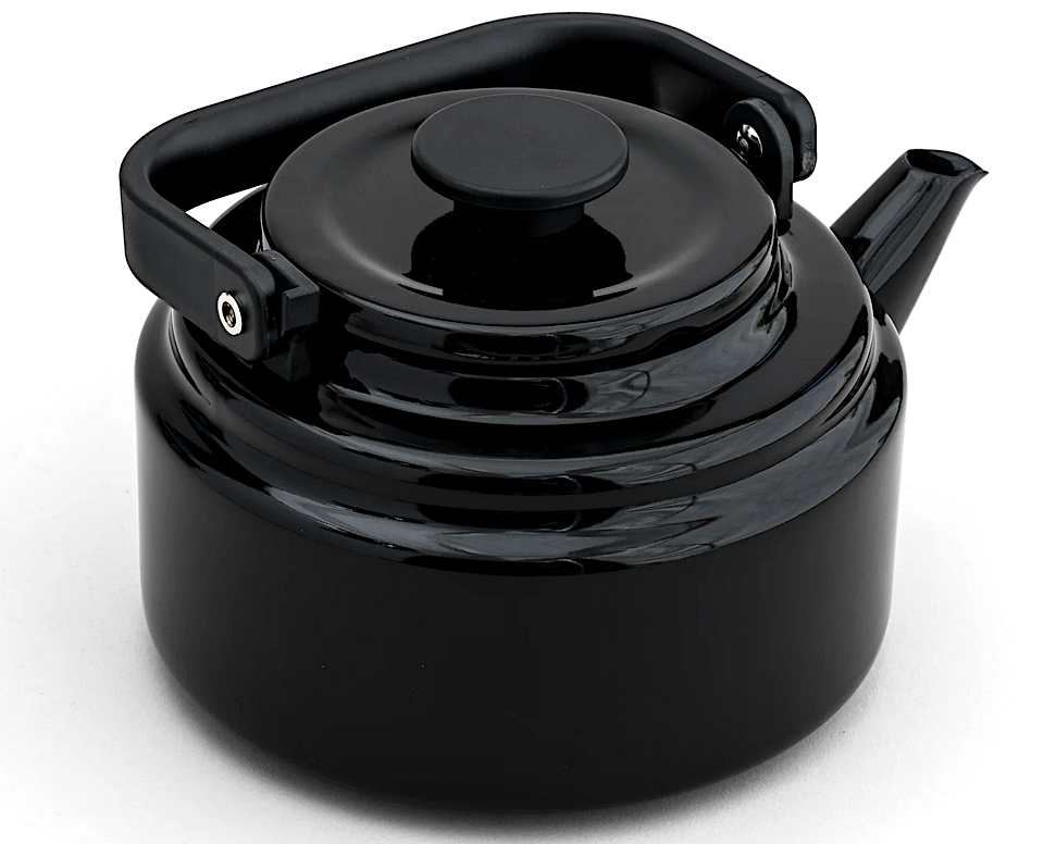 Wasserkocher aus Emaille 2.0 l | schwarz | Noda Horo | Made in Japan