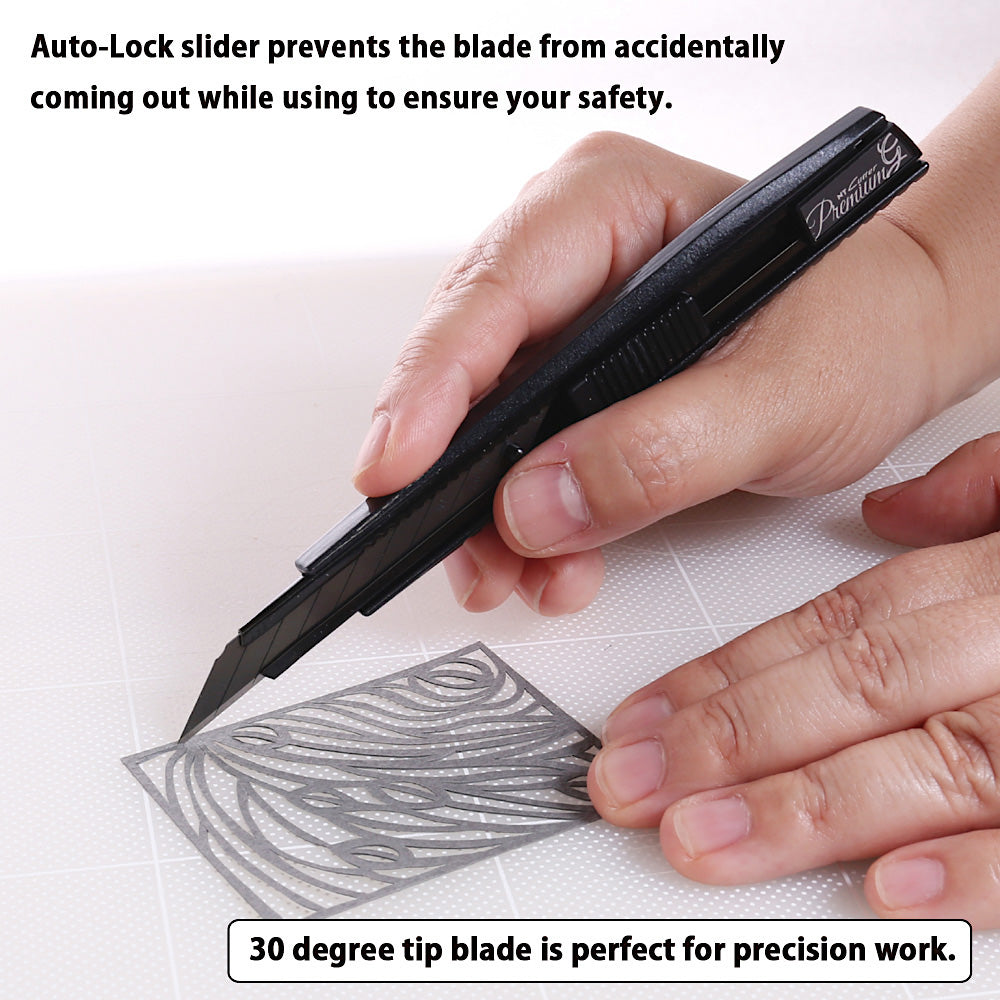 Japan-Cutter 9mm PMGA-EVO2 black Premium | NT Cutter | Made in Japan