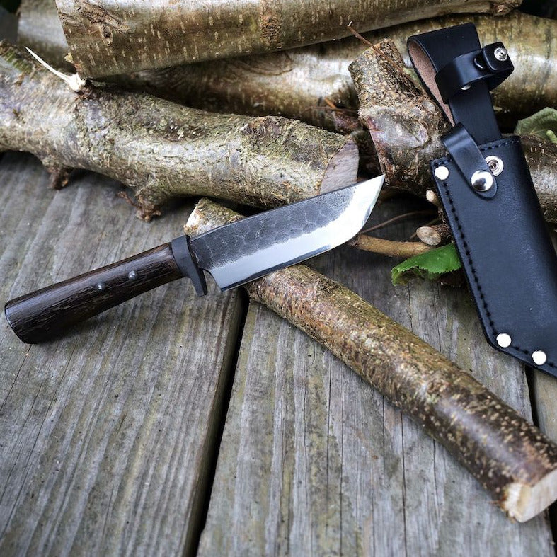 Survivalmesser Wakui | Shirogami Papierstahl | Handmade in Sanjo Japan