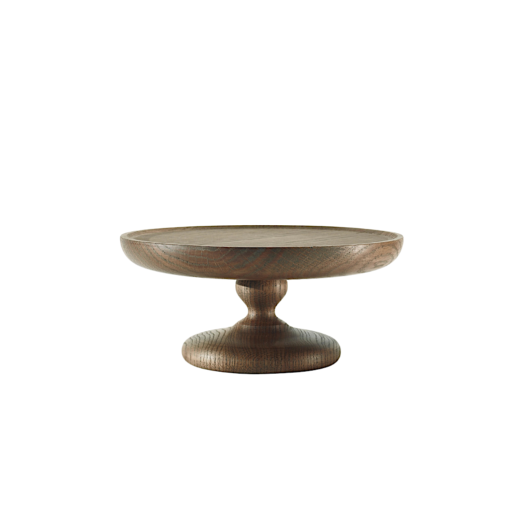 Etagere aus geräucherter Eiche – Ovo Things Holz-Kuchenplatte