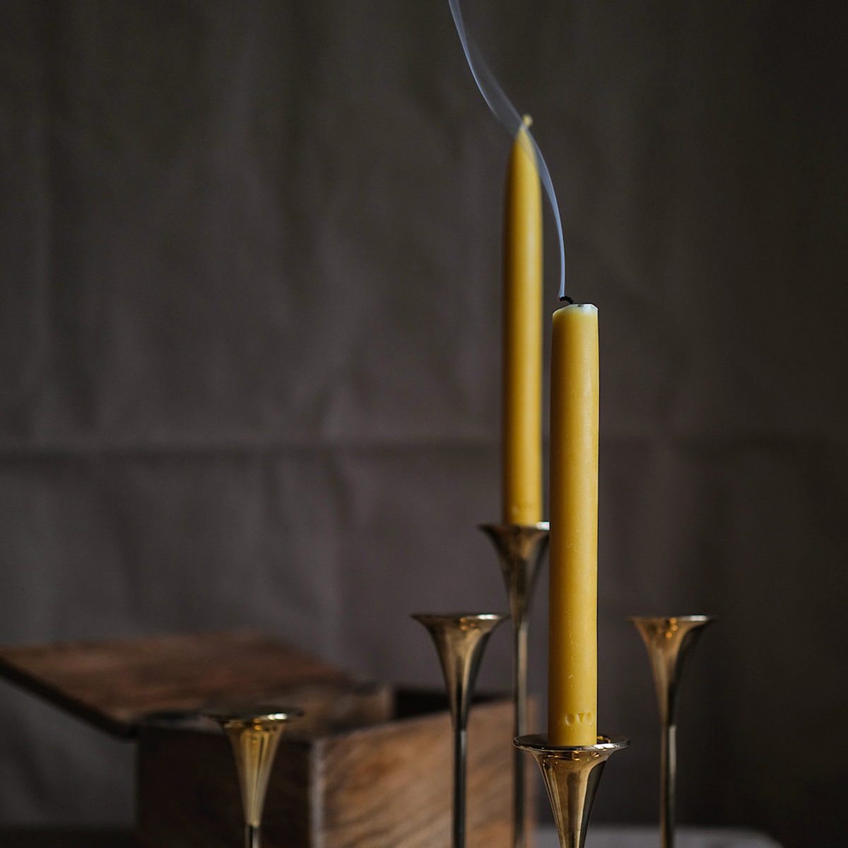 Kerzenset aus Bienenwachs 230mm | OVO THINGS Handmade in Litauen