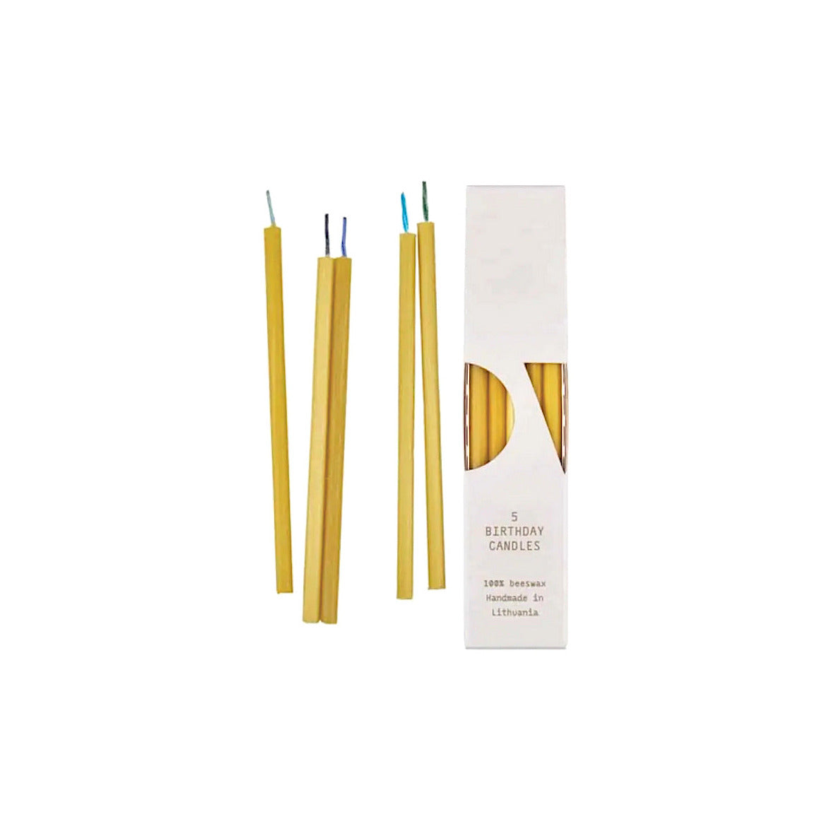 Kerzen aus Bienenwachs Birthday Candles blue-set  | OVO THINGS | Made in Litauen