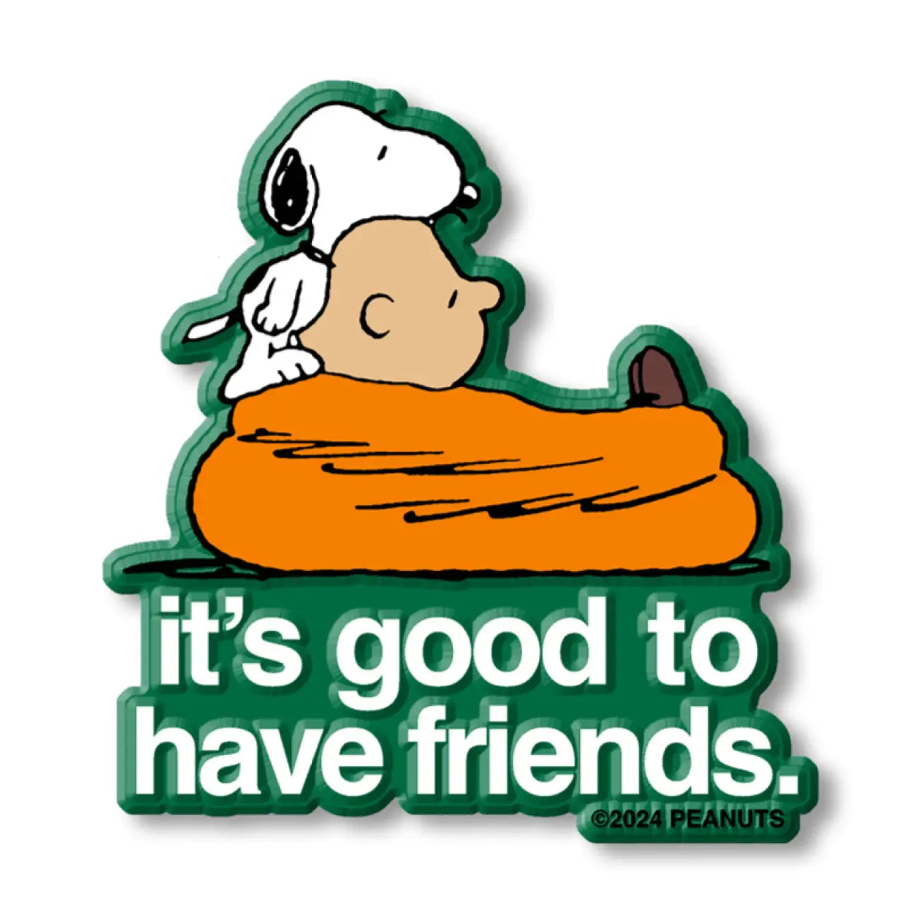 Peanuts® Good Friends – Retro Magnet - Grün