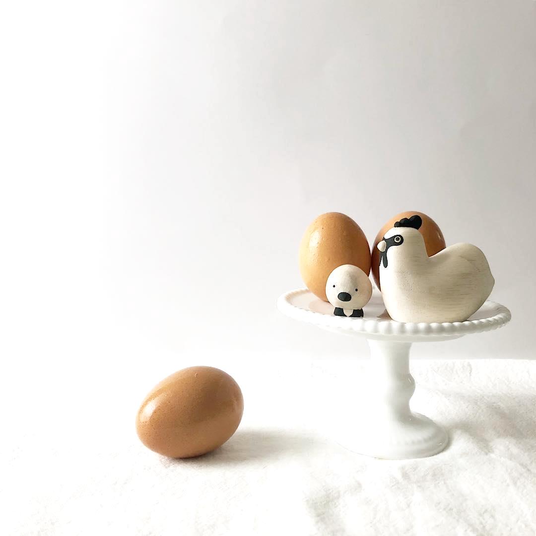 Polepole Hühnerfamilie | Handgefertigte Holzfiguren aus Bali