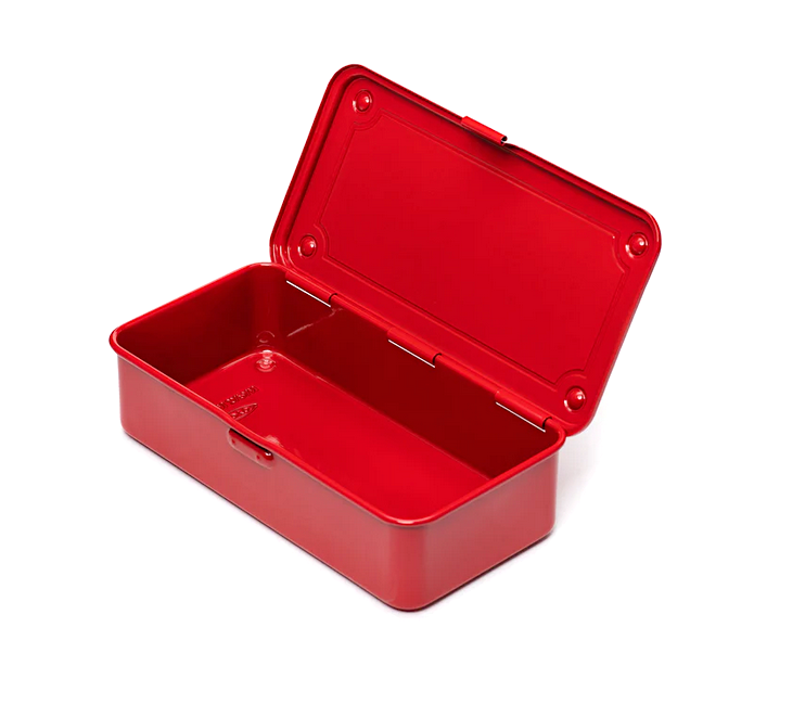 Aufbewahrungbox Toyo T-190 | rot lackiert | TOYO STEEL | Made in Japan