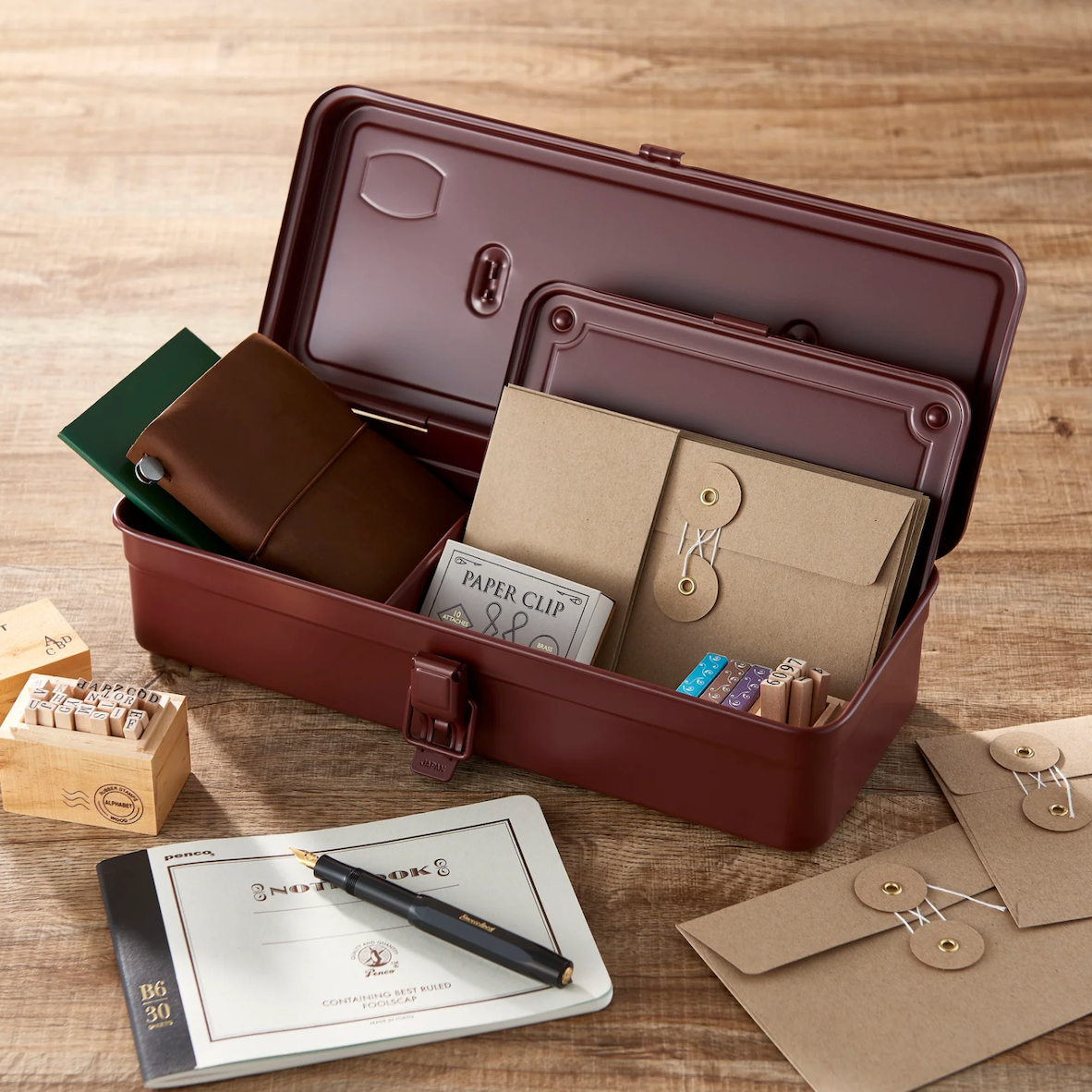 Universalkiste Toyo T-320 mit Flachdeckel | Antique Brown | TOYO STEEL