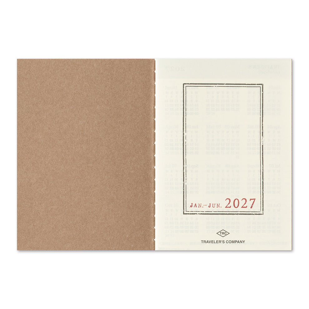 Agenda 2024 | Planificateur hebdomadaire horizontal | Taille du passeport