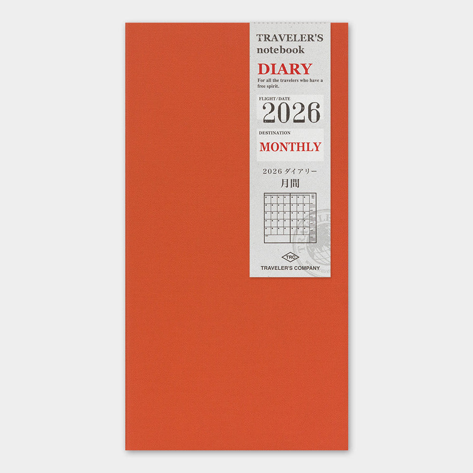 Agenda 2026 Monatsplaner Regular size | TRAVELER'S COMPANY | Made in Japan