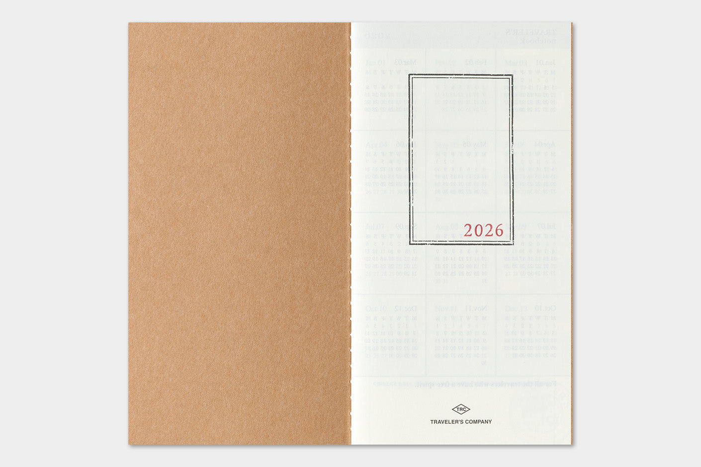Agenda 2026 Monatsplaner Regular size | TRAVELER'S COMPANY | Made in Japan
