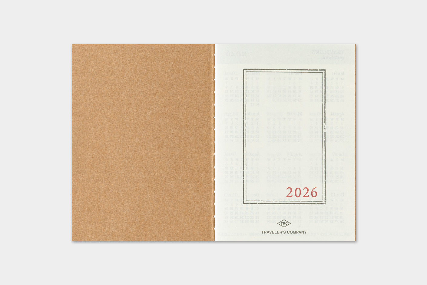 Agenda 2026 Monatsplaner Passport size | TRAVELER'S COMPANY | Made in Japan