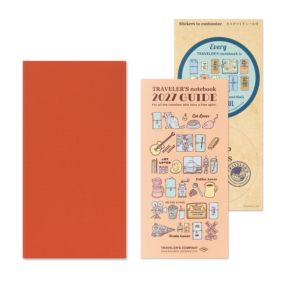 Traveler’s Notebook Agenda 2027 Monthly | Regular Size | Pre-Order