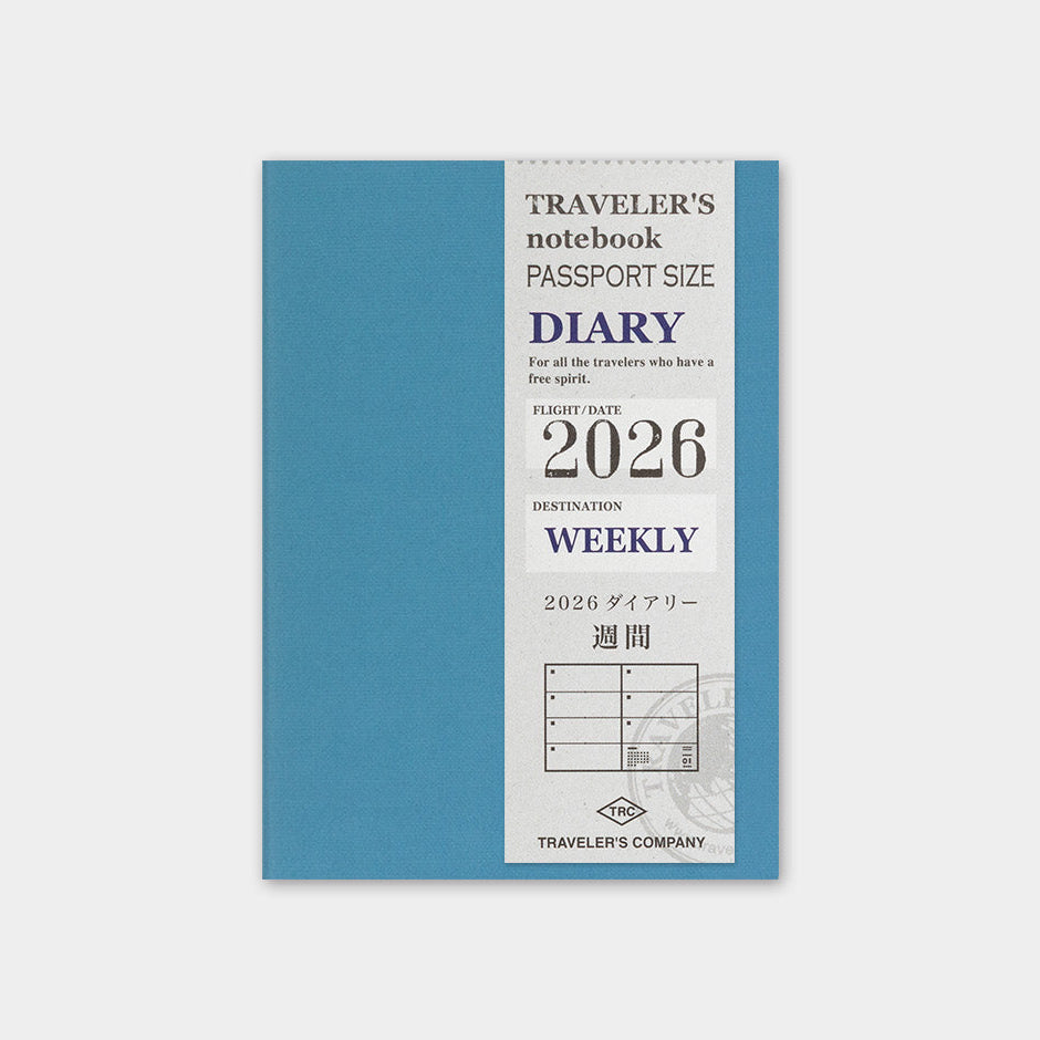 Travelers Company Agenda passport size | weekly 2026 | made in Japan
