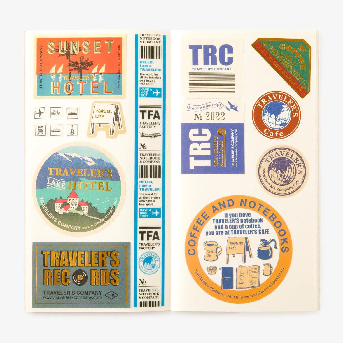 Sticker-Abziehpapierheft 031 | TRAVELER'S COMPANY | Regular size Japan