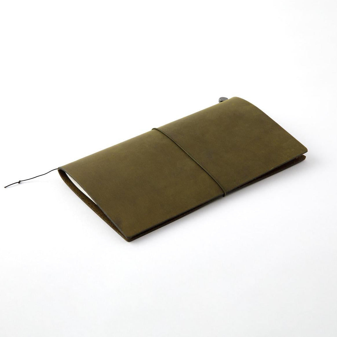 TRAVELER'S COMPANY - Traveler's Notebook Starter Kit | Lederfarbe olive Handmade in Japan/Thailand