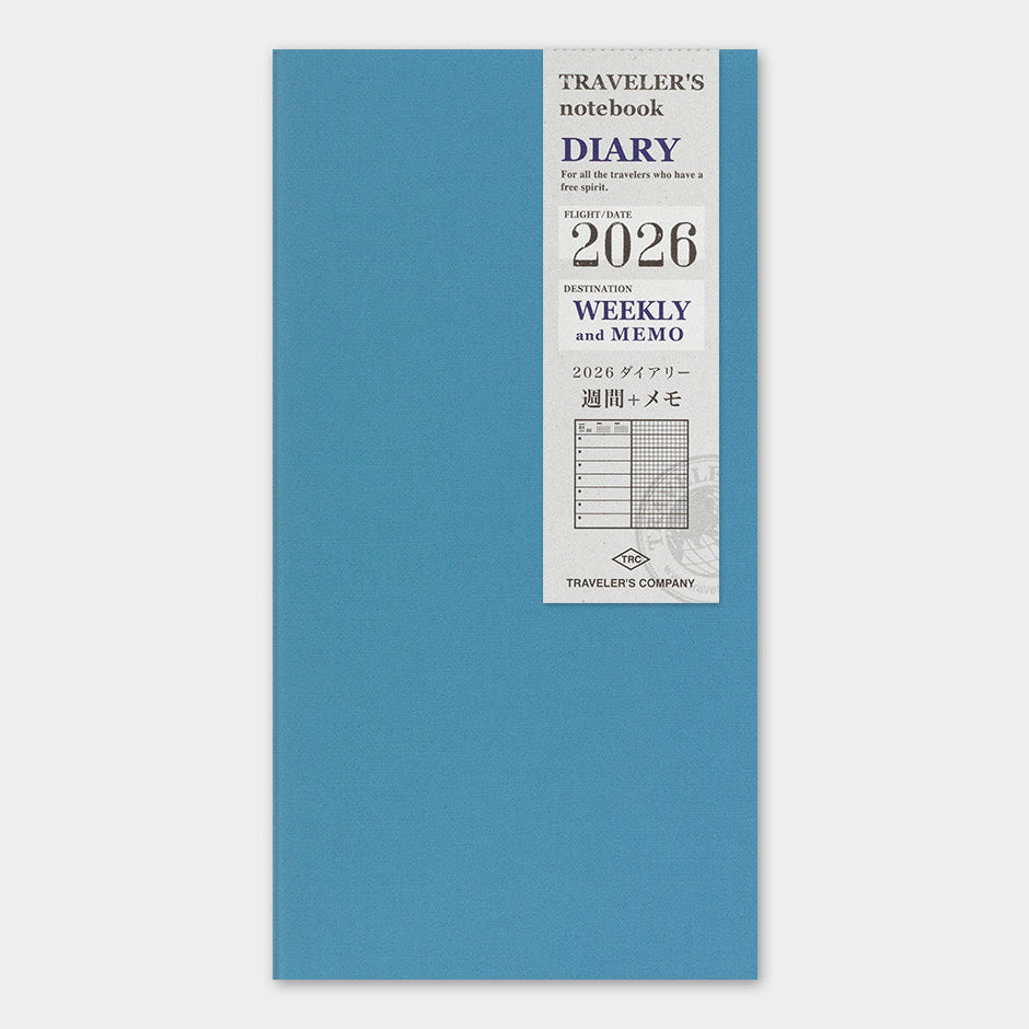 Agenda 2026 mit horizontalem Wochenplaner Regular size | TRAVELER'S COMPANY | Made in Japan