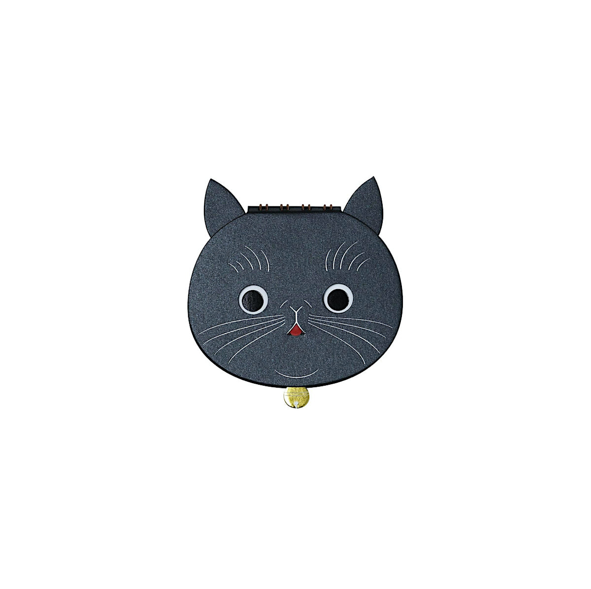 Cat Ring Memo Schwarz – Japanisches Notizbuch mit Spielmechanik | Yamama Japan