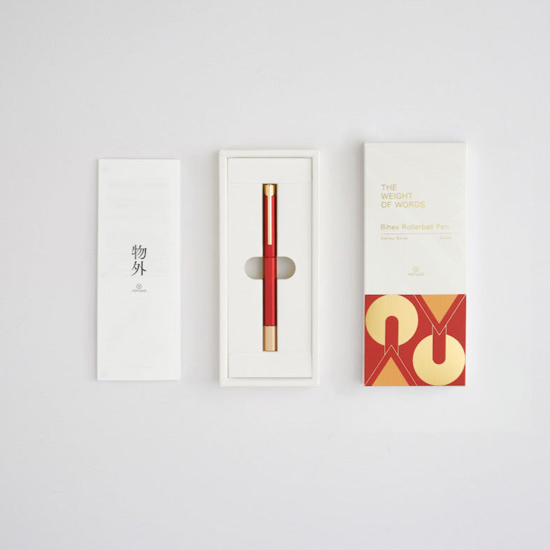 Kugelschreiber Bihex Glamour Evolve Serie Marsalarot | YSTUDIO | Made in Taiwan