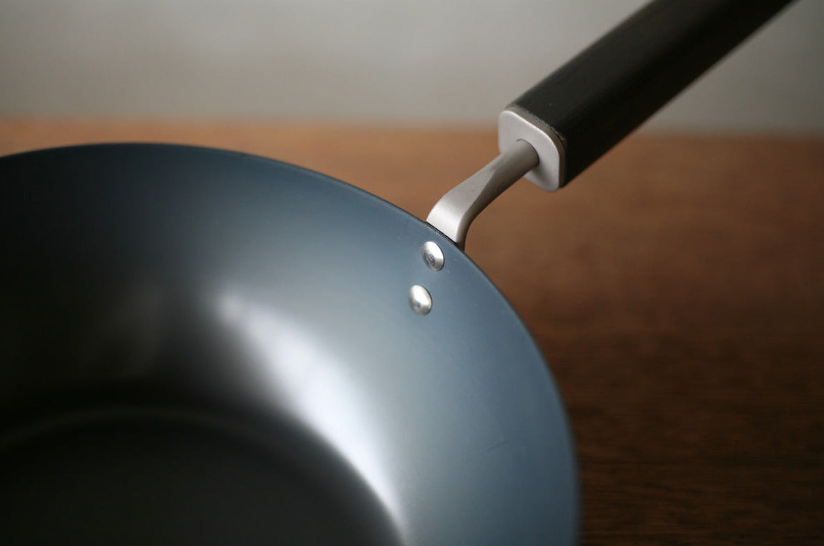 Bratpfanne tief Wok aus Stahl mit Bambusgriff Ø24cm | FD STYLE | Made in Japan