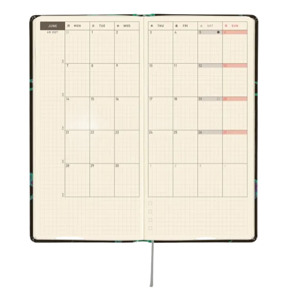 Agenda 2024 | Planificateur hebdomadaire vertical | Taille régulière