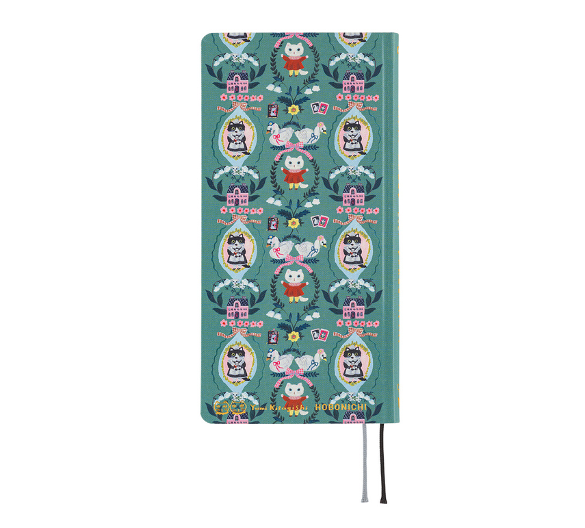 Weeks 2027 englisch – Yumi Kitagishi: White Cat Wallpaper | Hobonichi