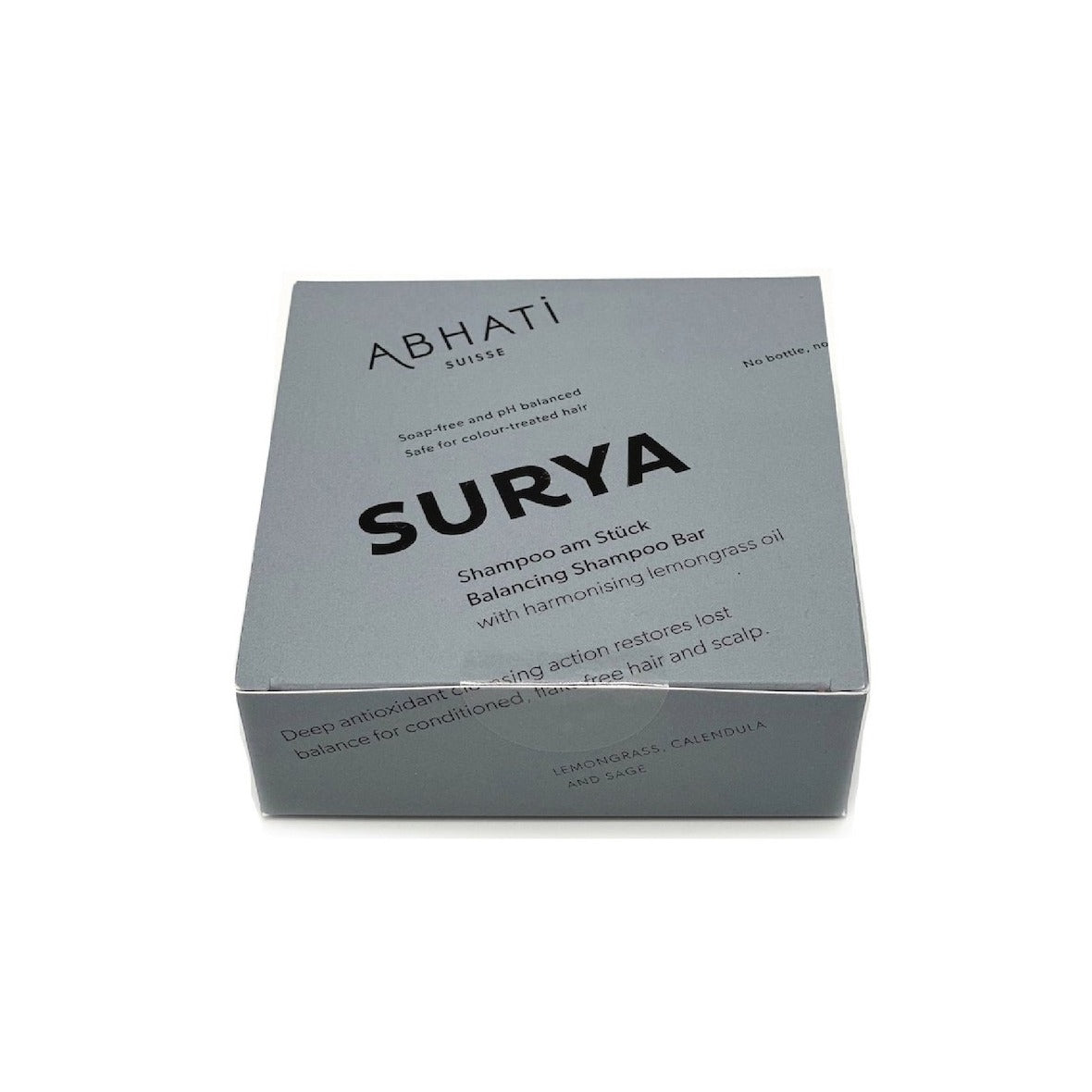 SURYA Balancing Shampoo Bar Abhati Suisse hair shampoo vegan no waste