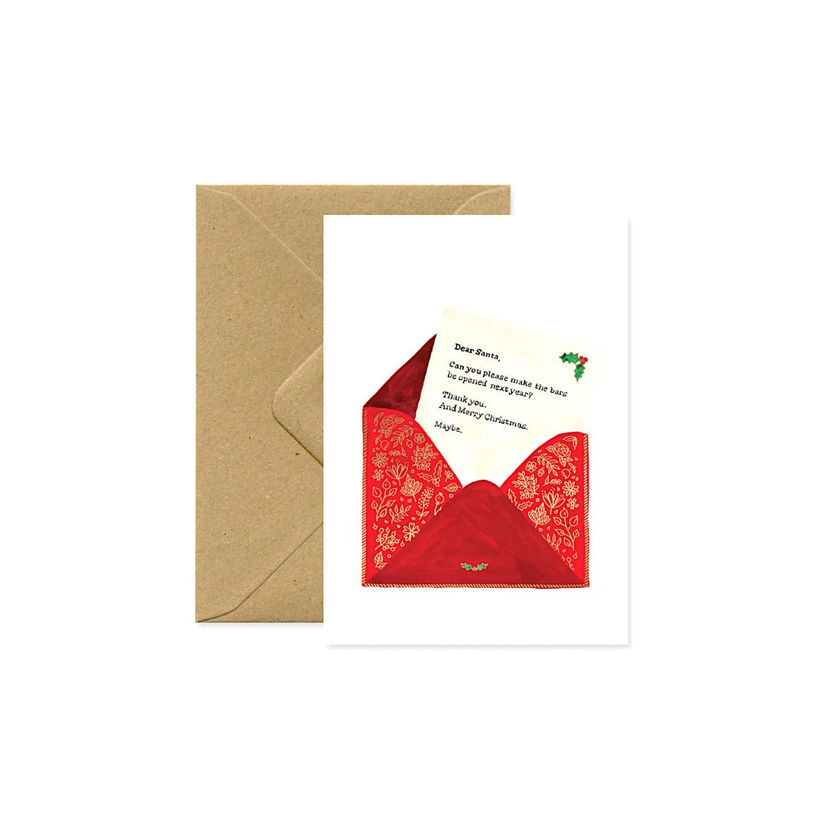 ALL THE WAYS TO SAY Weihnachtskarte Dear Santa Made in France