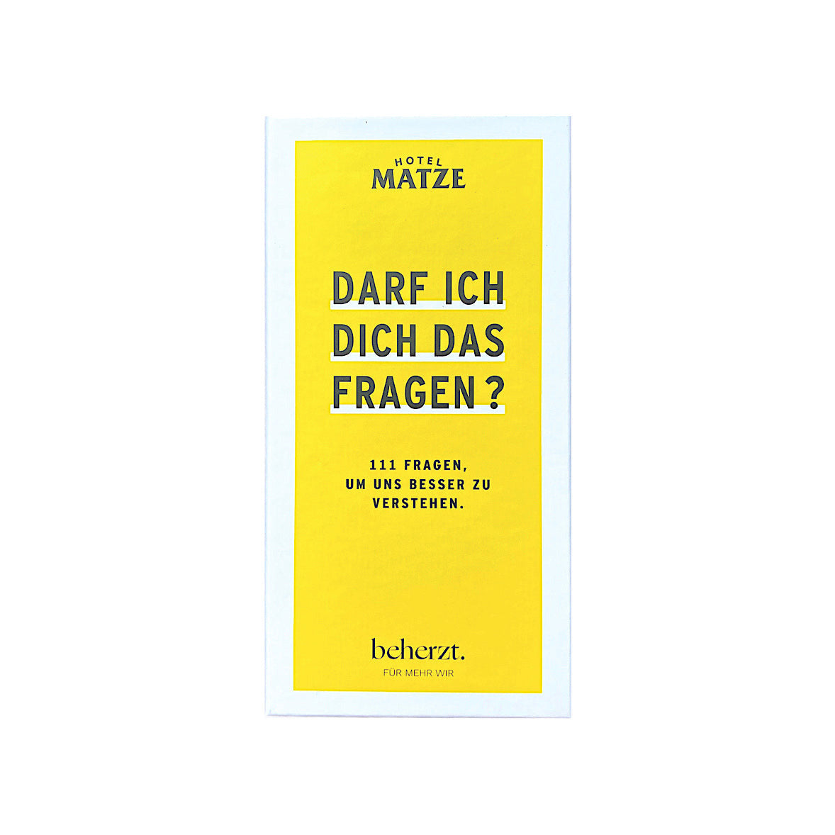 BEHERZT x MATZE HIELSCHER Kartenset-Spiel | Darf ich dich das fragen?