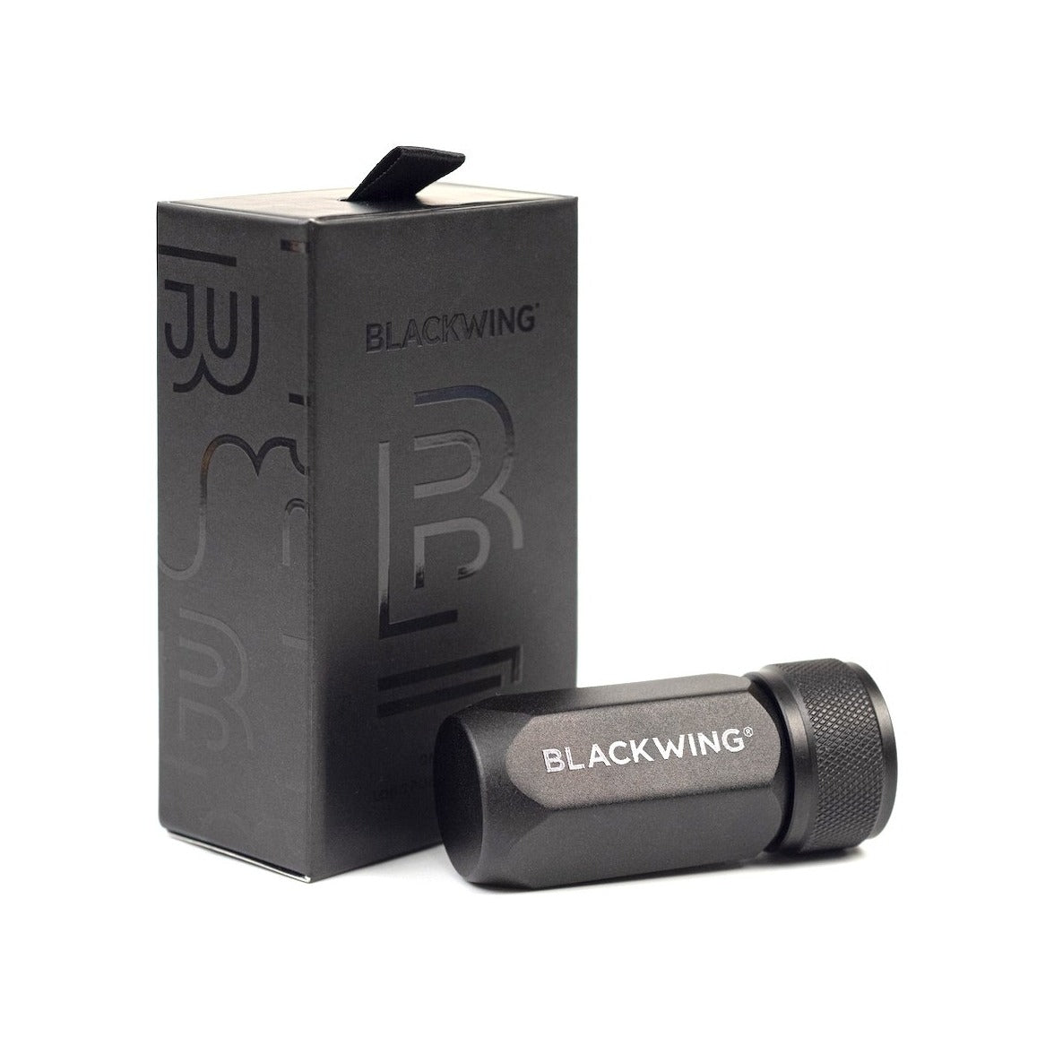 Bleistiftspitzer für lange Spitzen aus schwarzem Aluminium | Blackwing | Made in China