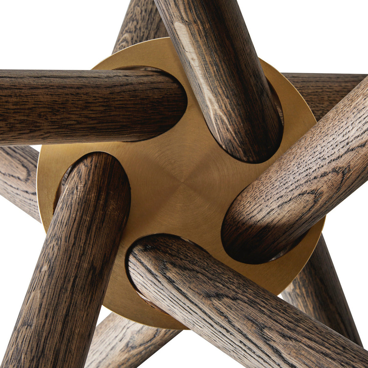 Table de cuisine Aldric 80 | Assiette en bois