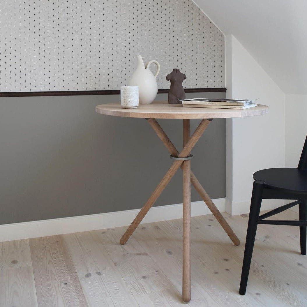 Table de cuisine Aldric 80 | Assiette en bois